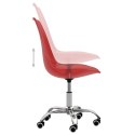  Krzesła stołowe, 2 szt., czerwone, sztuczna skóra Lumarko!