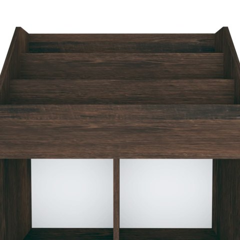  Regał na czasopisma dla dzieci, przydymiony dąb, 71x30x114 cm Lumarko!