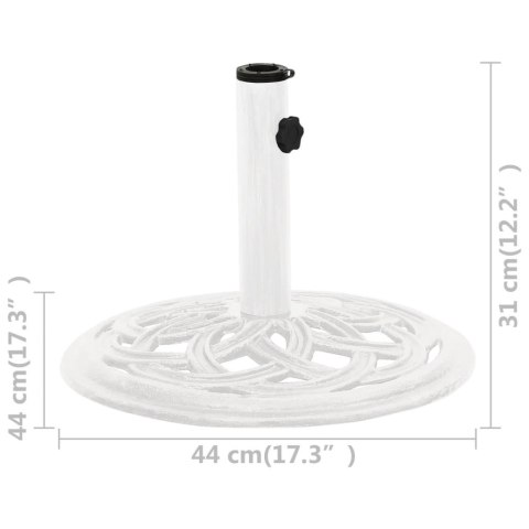  Podstawa pod parasol, biała, 44x44x31 cm, żeliwo Lumarko!