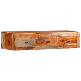  Ścienny stolik konsolowy, 100x25x20 cm, lite drewno sheesham Lumarko!