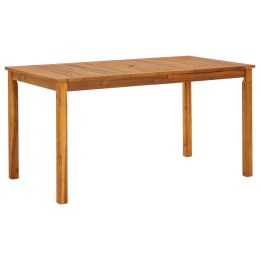  Stół ogrodowy, 140x80x74 cm, lite drewno akacjowe Lumarko!