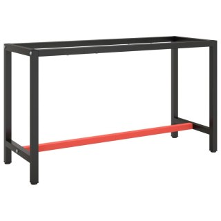  Rama do stołu roboczego, czerwono-czarna, 140x50x79 cm, metal Lumarko!