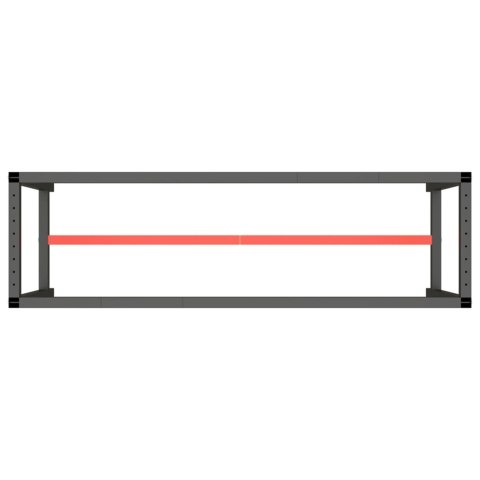  Rama do stołu roboczego, czerwono-czarna, 170x50x79 cm, metal Lumarko!