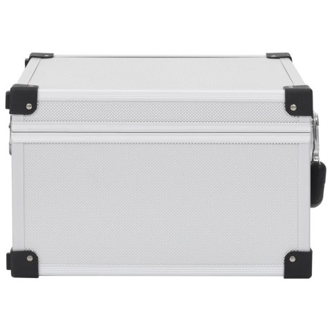  Walizka na 40 płyt CD, aluminiowa, ABS, srebrna Lumarko!