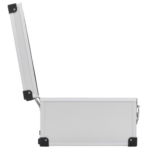  Walizka na 40 płyt CD, aluminiowa, ABS, srebrna Lumarko!