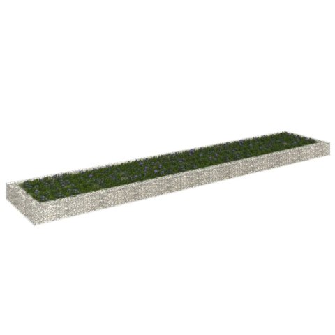  Podwyższona donica gabionowa, galwanizowana stal, 500x100x20 cm Lumarko!