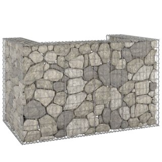  Gabionowa osłona do koszy na śmieci, stal, 180x100x110 cm Lumarko!