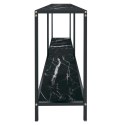  Stolik konsolowy, czarny, 160x35x75,5 cm, szkło hartowane Lumarko!