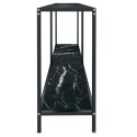  Stolik konsolowy, czarny, 140x35x75,5 cm, szkło hartowane Lumarko!