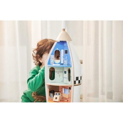 CLASSIC WORLD Drewniana Rakieta Domek dla Dzieci + Figurki Akc. Lumarko!