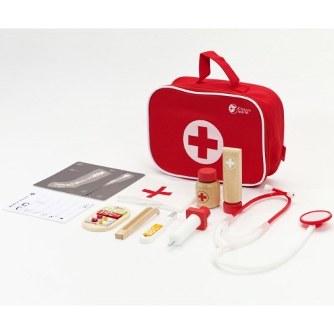 Classic World Drewniany Zestaw Walizka Małego Doktora Lekarza Lumarko!