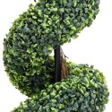 Spirala ze sztucznego bukszpanu, z doniczką, zielona, 100 cm Lumarko!