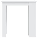  Stolik barowy z półkami, biały, 102x50x103,5 cm, płyta wiórowa Lumarko!