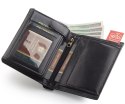 Skórzany portfel męski z portmonetką typu piekiełko — Peterson