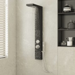 Panel prysznicowy, aluminiowy, czarny Lumarko!