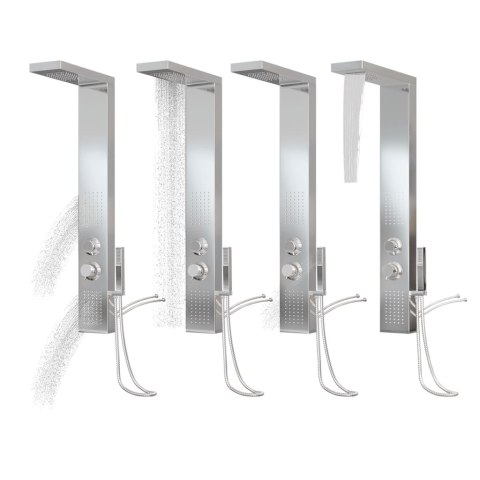  Panel prysznicowy ze stali nierdzewnej, kwadratowy Lumarko!