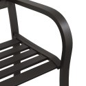  Podwójna ławka ogrodowa, 246 cm, czarna, stalowa Lumarko!