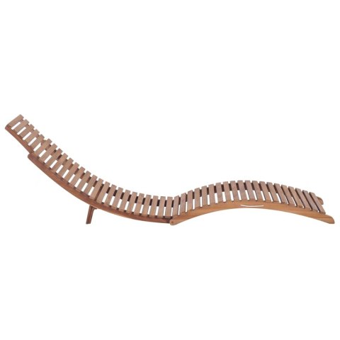  Składany leżak, lite drewno tekowe Lumarko!