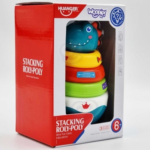  Zabawka Sensoryczna Dino Układanka Piramidka Dla Niemowląt Lumarko!