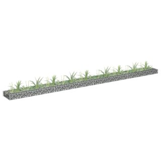  Podwyższona donica gabionowa, galwanizowana stal, 360x30x10 cm Lumarko!