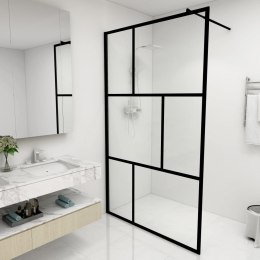  Ścianka prysznicowa z hartowanego szkła, czarna, 115 x 195 cm Lumarko!