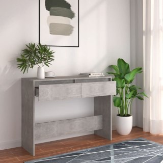  Stolik konsolowy, szarość betonu, 100x35x76,5 cm, płyta wiórowa Lumarko!