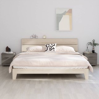  2 szafki nocne, jasnoszare, 40x35x44,5 cm, lite drewno sosnowe Lumarko!