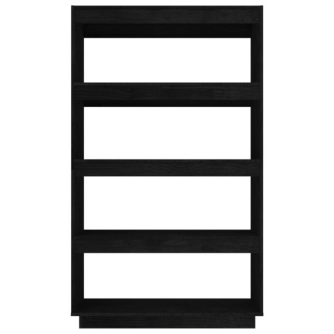  Regał/przegroda, czarny, 80x35x135 cm, drewno sosnowe Lumarko!