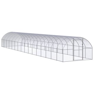  Klatka zewnętrzna dla kurcząt, 3x16x2 m, stal galwanizowana Lumarko!