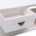  Szafka pod TV, antyczna biel, 108x30x40 cm, drewno paulownia Lumarko!
