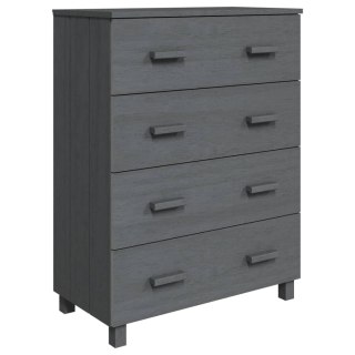  Komoda, ciemnoszara, 79x40x103,5 cm, drewno sosnowe Lumarko!