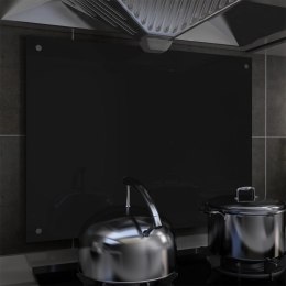 Lumarko Panel ochronny do kuchni, czarny, 80x60 cm, szkło hartowane!