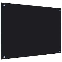  Panel ochronny do kuchni, czarny, 80x60 cm, szkło hartowane Lumarko!