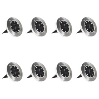  Solarne lampy gruntowe LED, 8 szt., kolory RGB Lumarko!