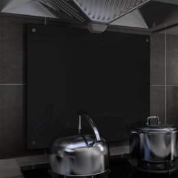 Lumarko Panel ochronny do kuchni, czarny, 70x60 cm, szkło hartowane!