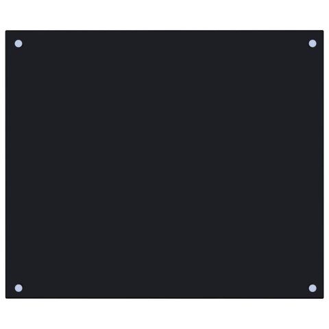  Panel ochronny do kuchni, czarny, 70x60 cm, szkło hartowane Lumarko!