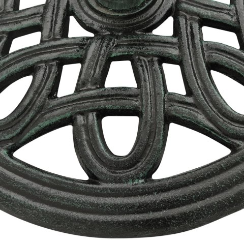  Podstawa pod parasol, zielona, 40x40x32 cm, żeliwo Lumarko!