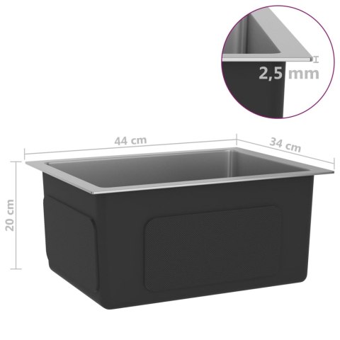  Ręcznie robiony zlew kuchenny, stal nierdzewna Lumarko!