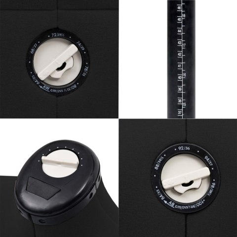  Manekin krawiecki damski, regulowany, czarny, S, rozmiar 33-40 Lumarko!