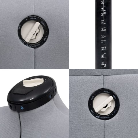  Manekin krawiecki damski, regulowany, szary, M, rozmiar 40-46 Lumarko!