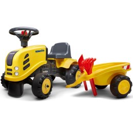  Traktorek Baby Komatsu Żółty Z Przyczepką + Akc. Od 1 Roku Lumarko!