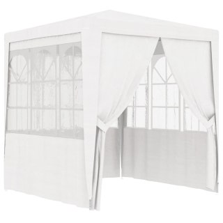  Namiot imprezowy ze ściankami, 2x2 m, biały, 90 g/m² Lumarko!