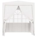  Namiot imprezowy ze ściankami, 2x2 m, biały, 90 g/m² Lumarko!