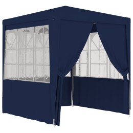 Namiot imprezowy ze ściankami, 2,5x2,5 m, niebieski, 90 g/m² Lumarko!