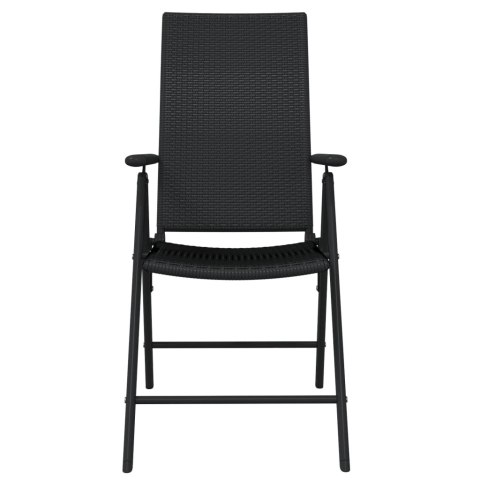  7-częściowy zestaw mebli ogrodowych, czarny Lumarko!