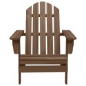  Krzesło ogrodowe Adirondack ze stolikiem, jodłowe, brązowe Lumarko!