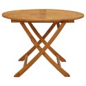  Składany stół ogrodowy, 110 cm, lite drewno akacjowe Lumarko!