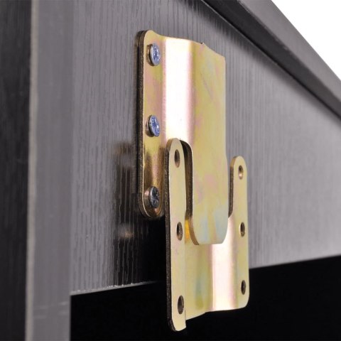  9 elementowy zestaw czarnych mebli łazienkowych i umywalka Lumarko!