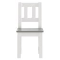  3-cz. zestaw dziecięcy, stolik i krzesła, biało-szare, MDF Lumarko!
