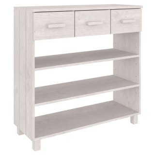  Stolik konsolowy, biały, 90x35x90 cm, lite drewno sosnowe Lumarko!